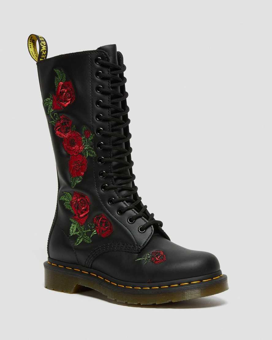 Dr. Martens 1914 Vonda Deri Kadın Uzun Çizme - Bot Siyah |VLCWX1752|